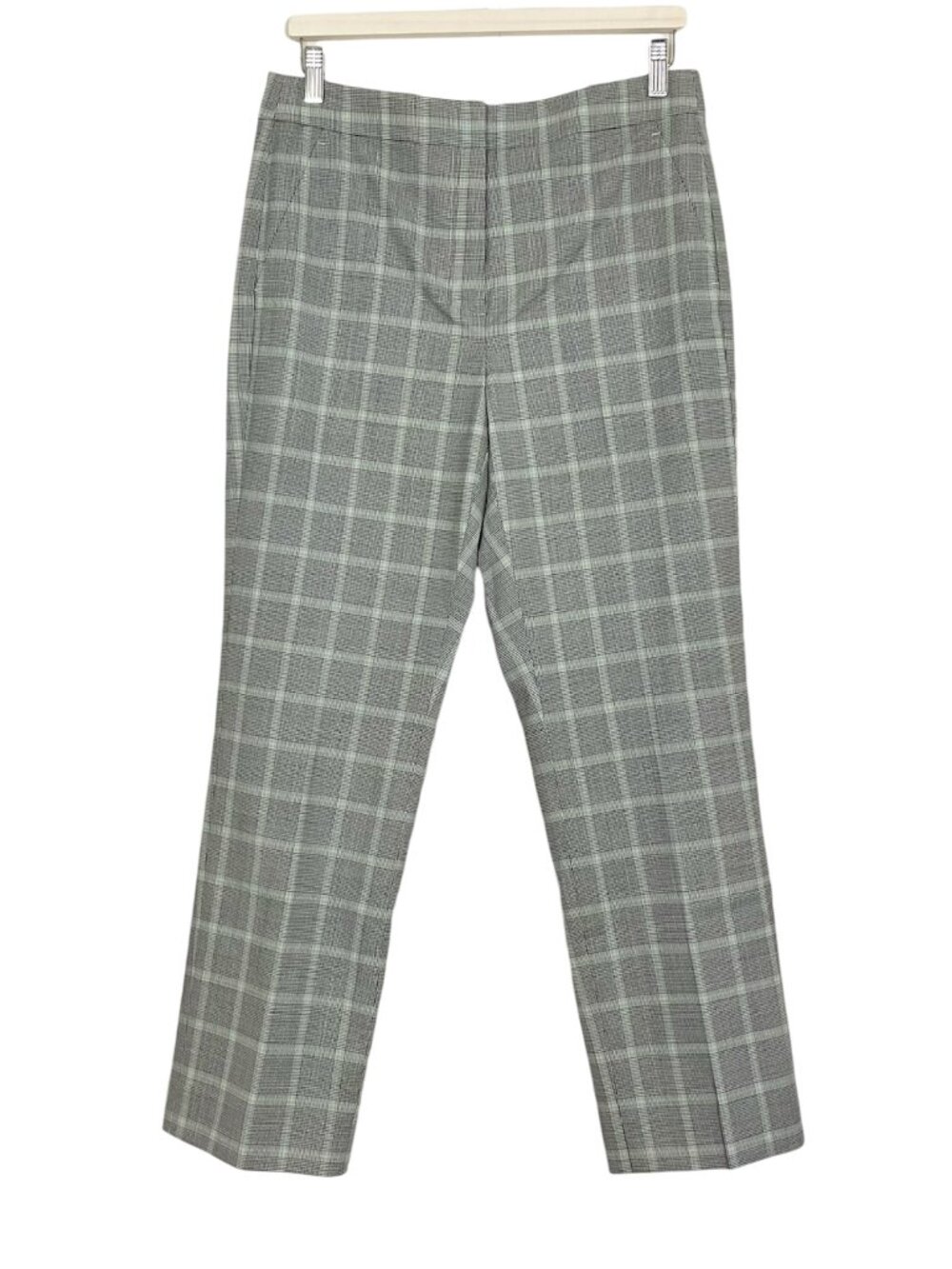 J. Crew Kate straight-leg pant in plaid Italian stretch wool blend Size 8